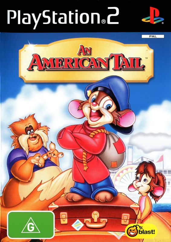 An American Tail box art for Playstation 2